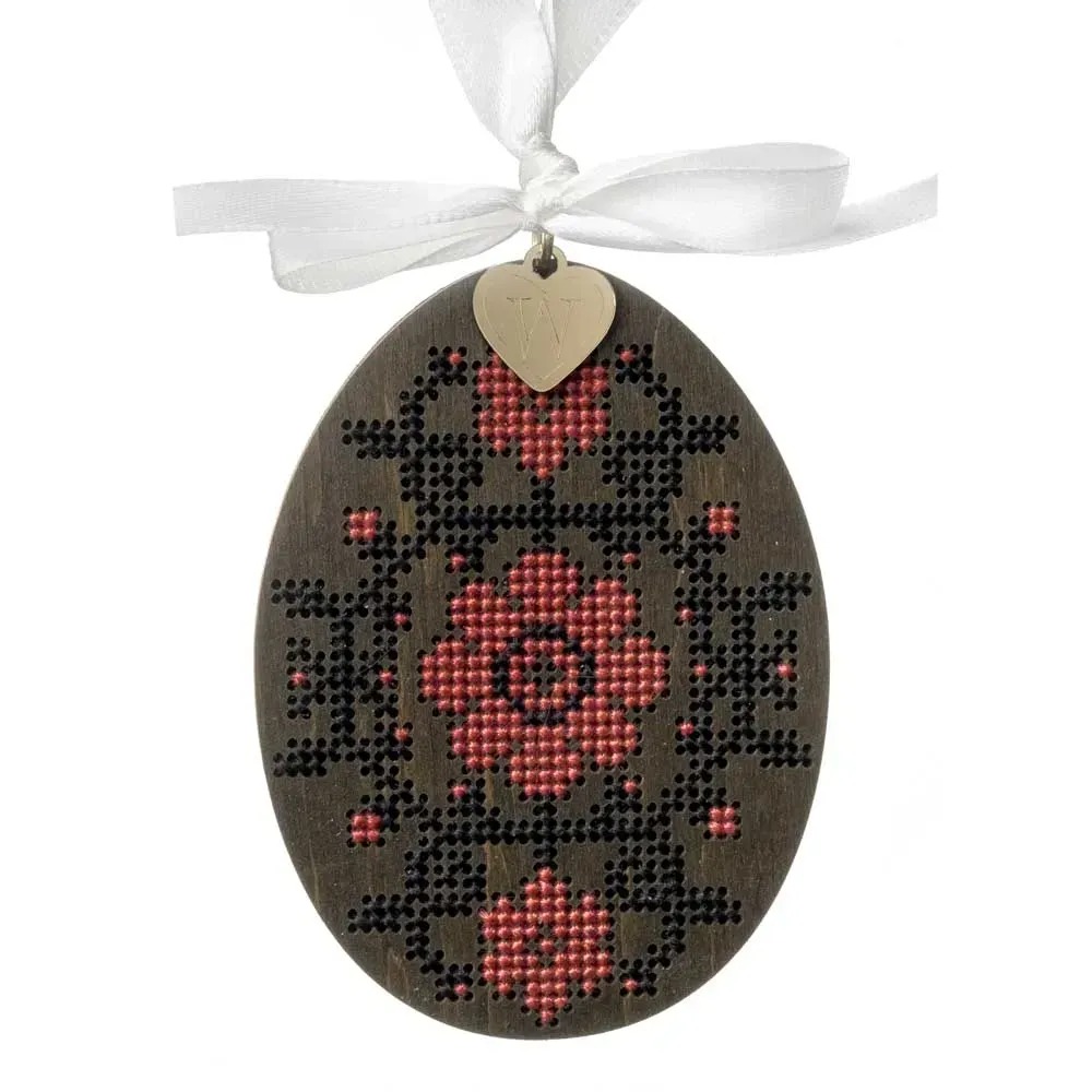 Easter Egg - 099 - Cross Stitch Kit, different perspective #1, zoomed in. Select this picture to zoom back out.