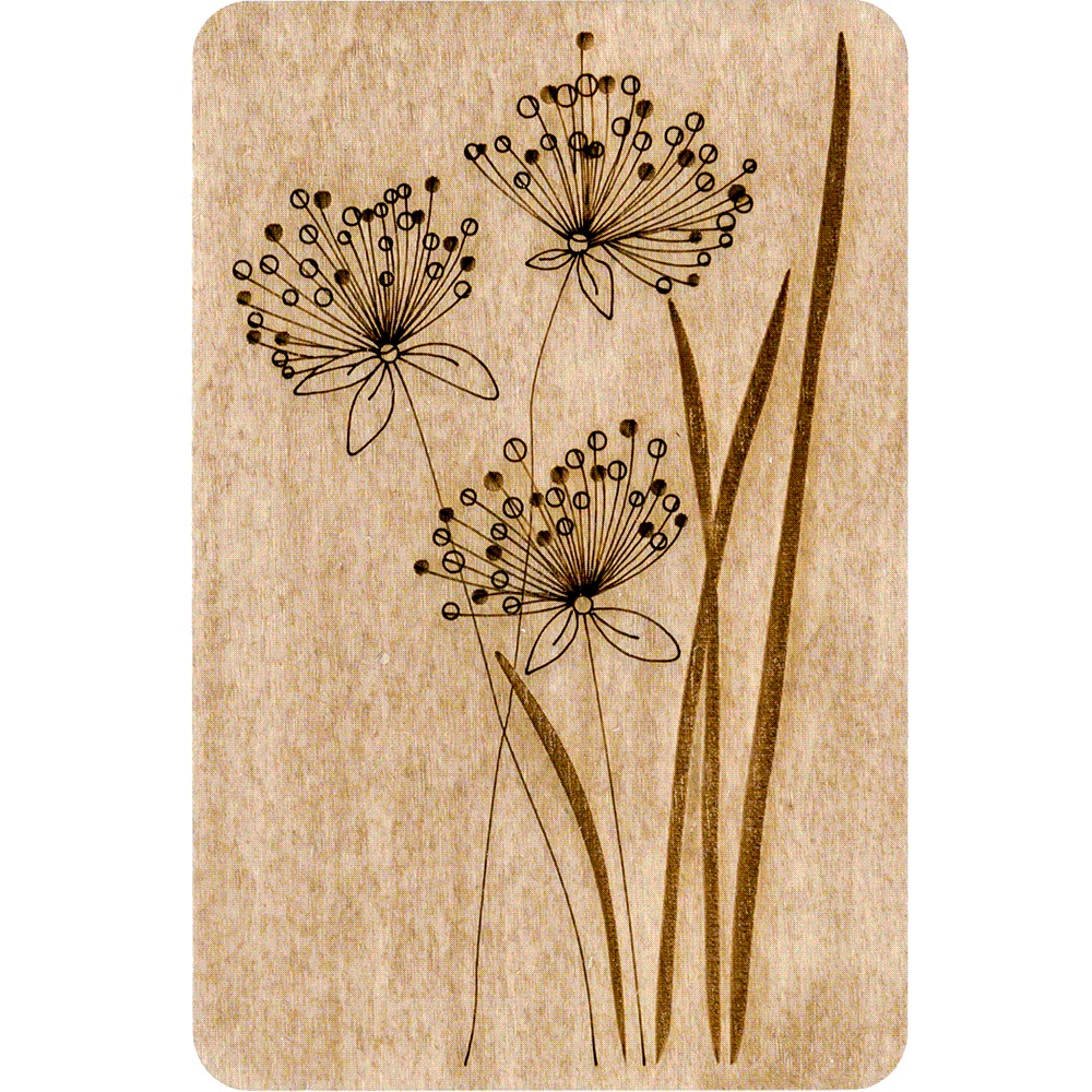 Dandelions - Magnetic Rectangular Needle Case , different perspective #2, zoomed in. Select this picture to zoom back out.