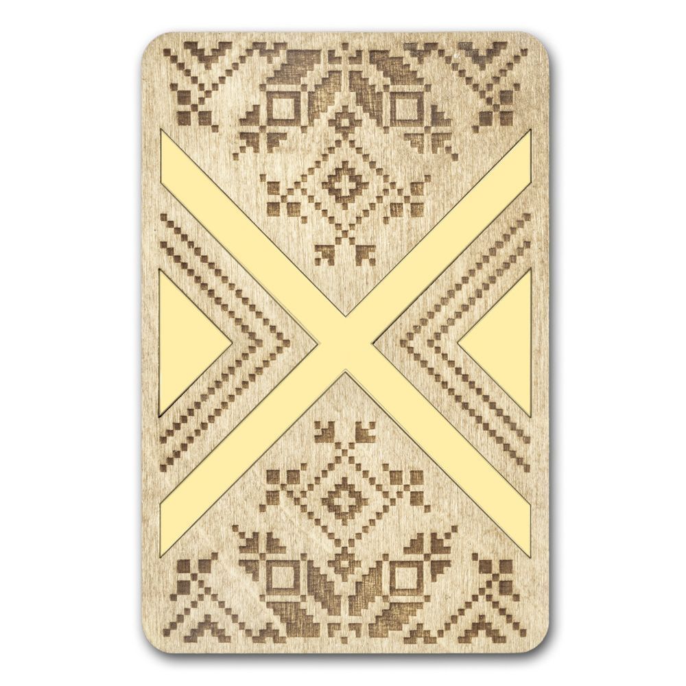 Geometric - Magnetic Rectangular Needle Case , different perspective #2, zoomed in. Select this picture to zoom back out.