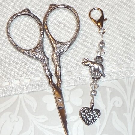 Elephant Dance Scissors Fob