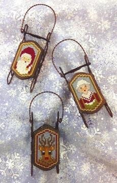 Sled Heads - Cross Stitch Pattern