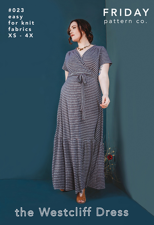 The Westcliff Dress - Sewing Pattern, zoomed in. Select this picture to zoom back out.