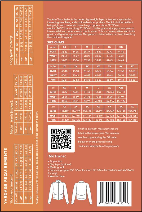 The Arlo Track Jacket - Quilt Pattern