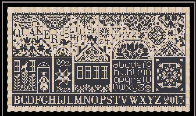Quaker Street - Cross Stitch Pattern