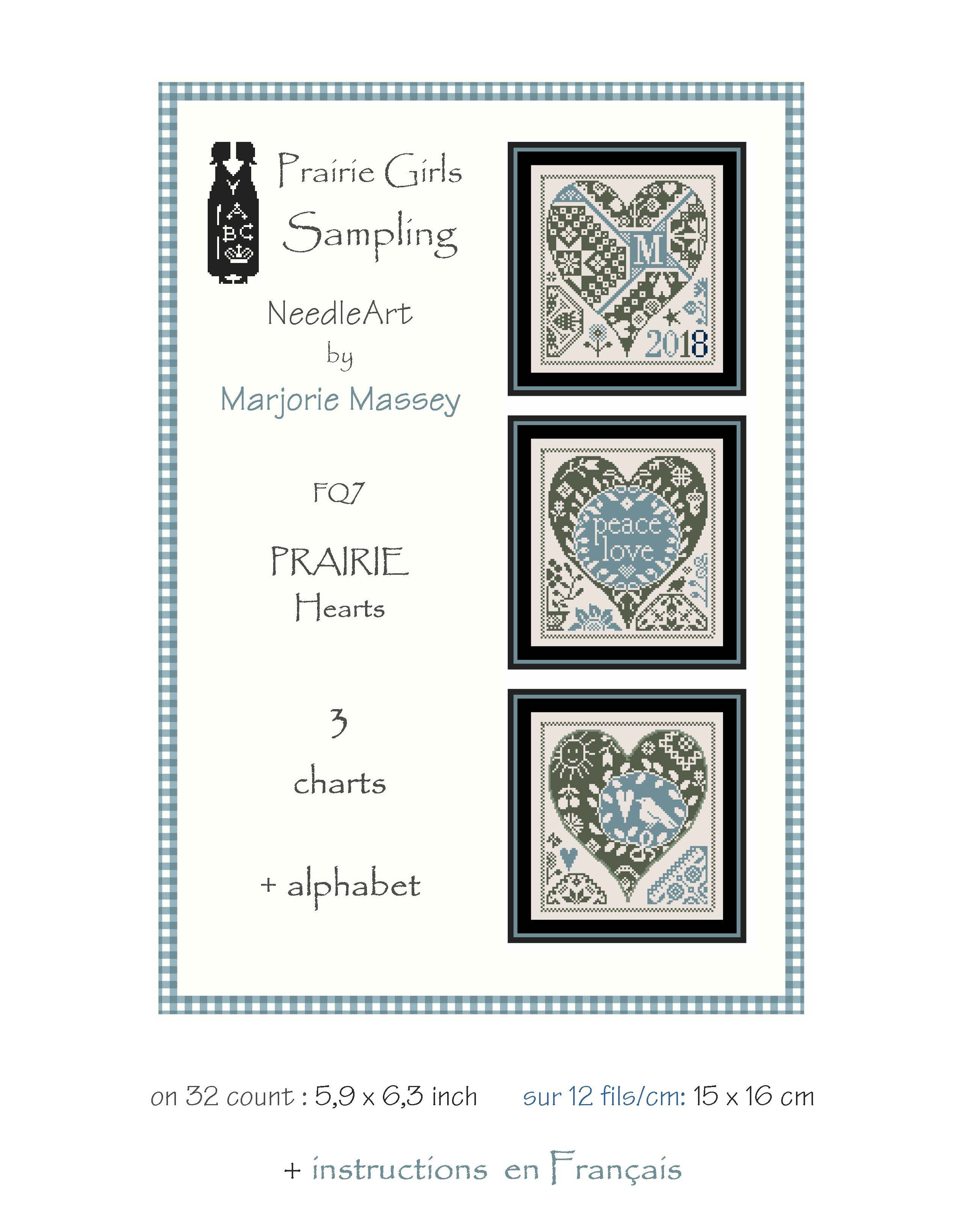 Prairie Hearts - Cross Stitch Pattern