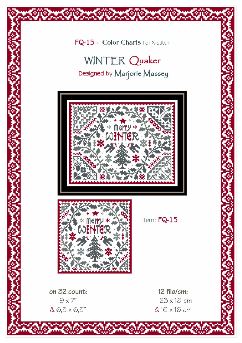 Winter Quaker - Christmas Cross Stitch Pattern