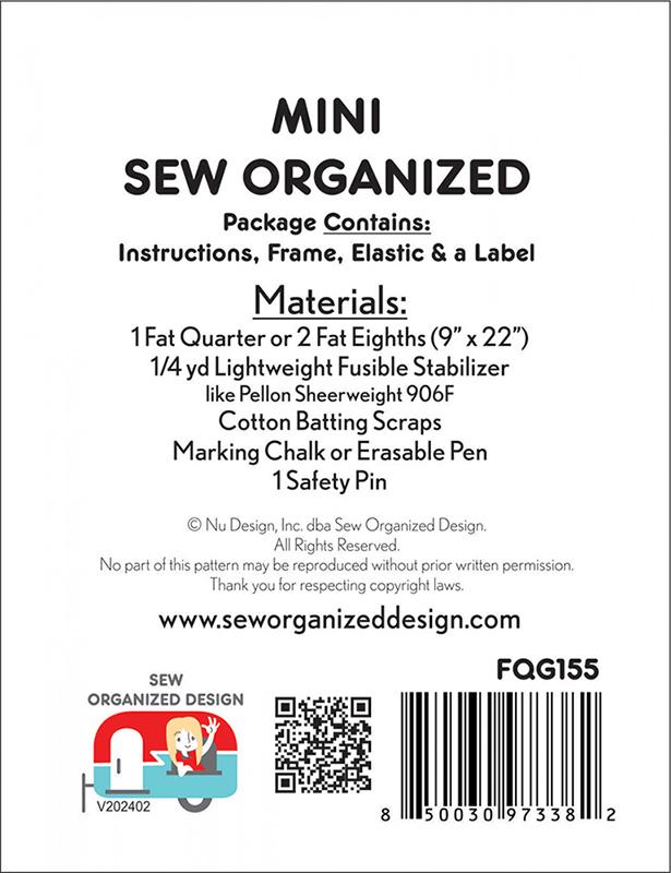 Mini Sew Organized - Sewing Pattern