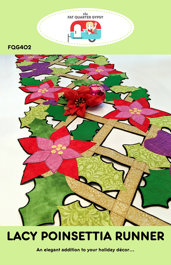 Lacy Poinsettia Runner - Quilt Pattern