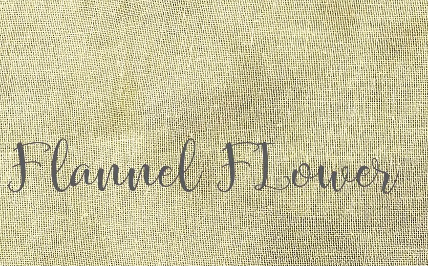 32 Ct. Flannel Flower Linen 26x35
