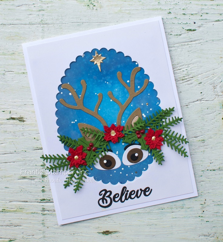 Reindeer Features - Christmas Frantic Stamper Craft Die