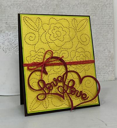 Stitched Rose Swirl Background - Frantic Stamper Craft Die