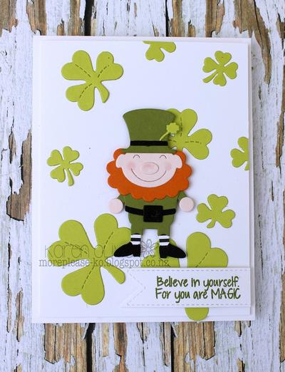 Happy Leprechaun - St Patricks Day Craft Die
