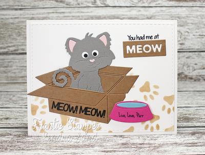 Cute Cat in a Box - Craft Die