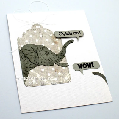 Peek Around Elephant - Craft Die