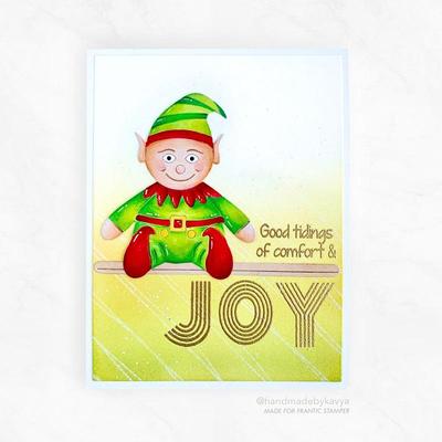 Cute Elf and His Shelf - Christmas Craft Die