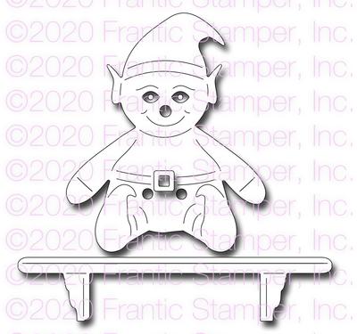 Cute Elf and His Shelf - Christmas Craft Die