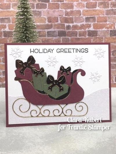 Santa's Sleigh - Christmas Craft Die