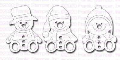Smiling Snowmen Pals - Christmas Craft Die