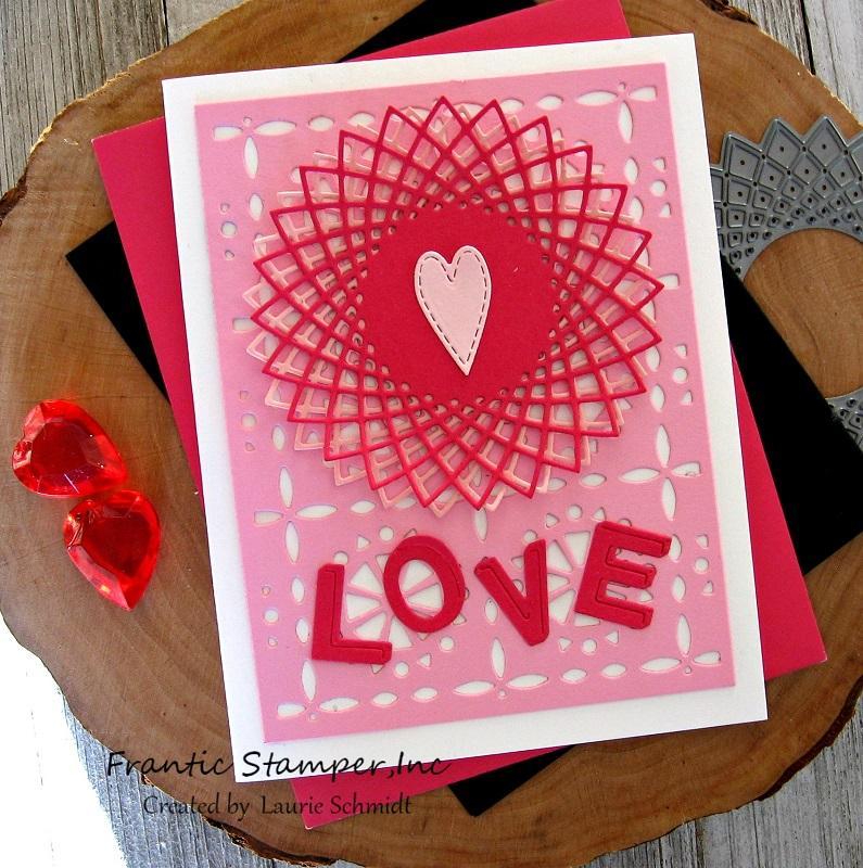 Tile Pattern Card Panel - Frantic Stamper Precision Die