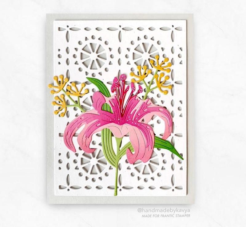 Tile Pattern Card Panel - Frantic Stamper Precision Die