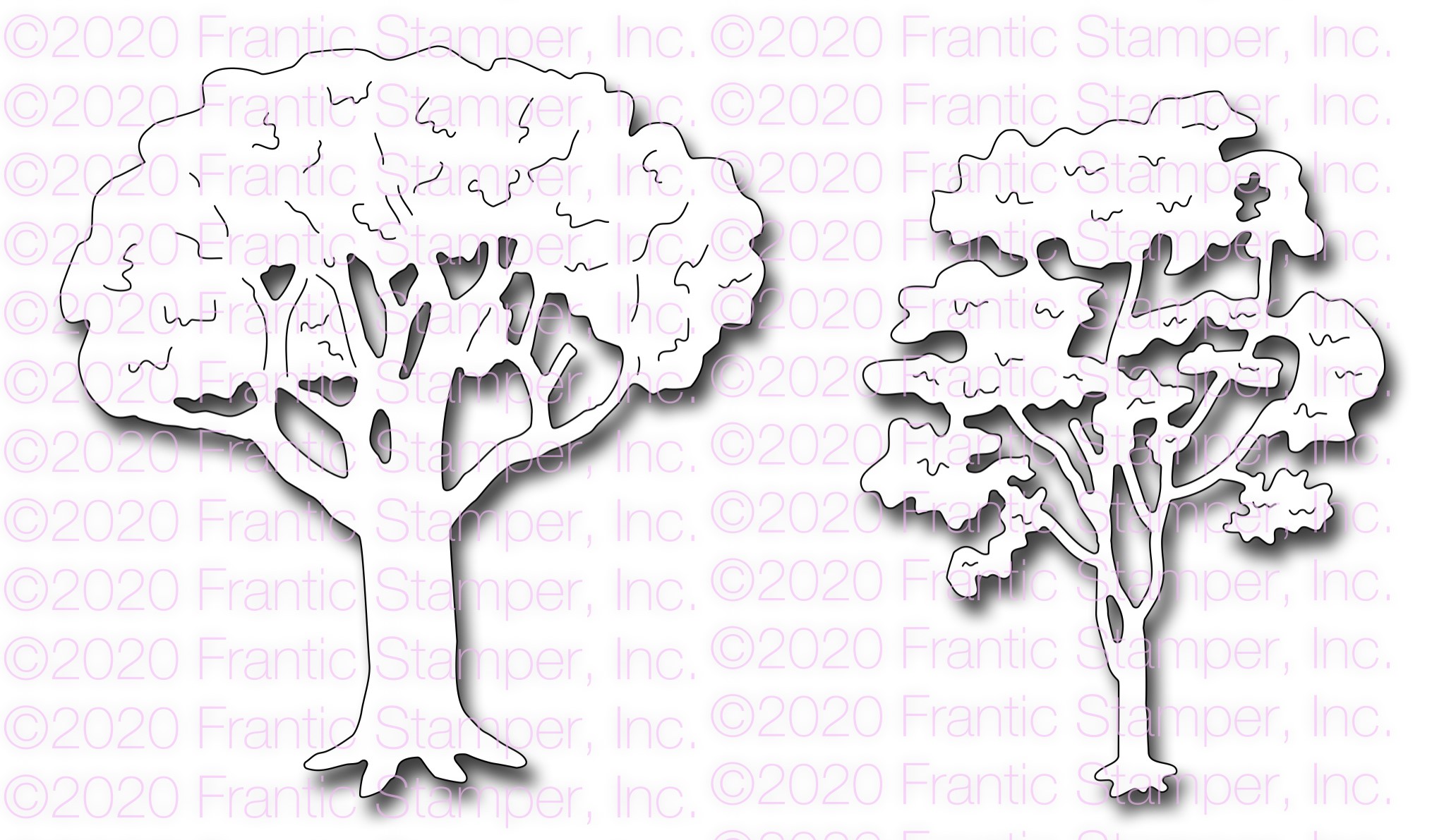 Large Deciduous Trees - Craft Die Set