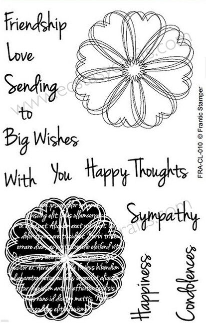 Scribble Flowers 1 - Frantic Stamper Clear Stamp Set