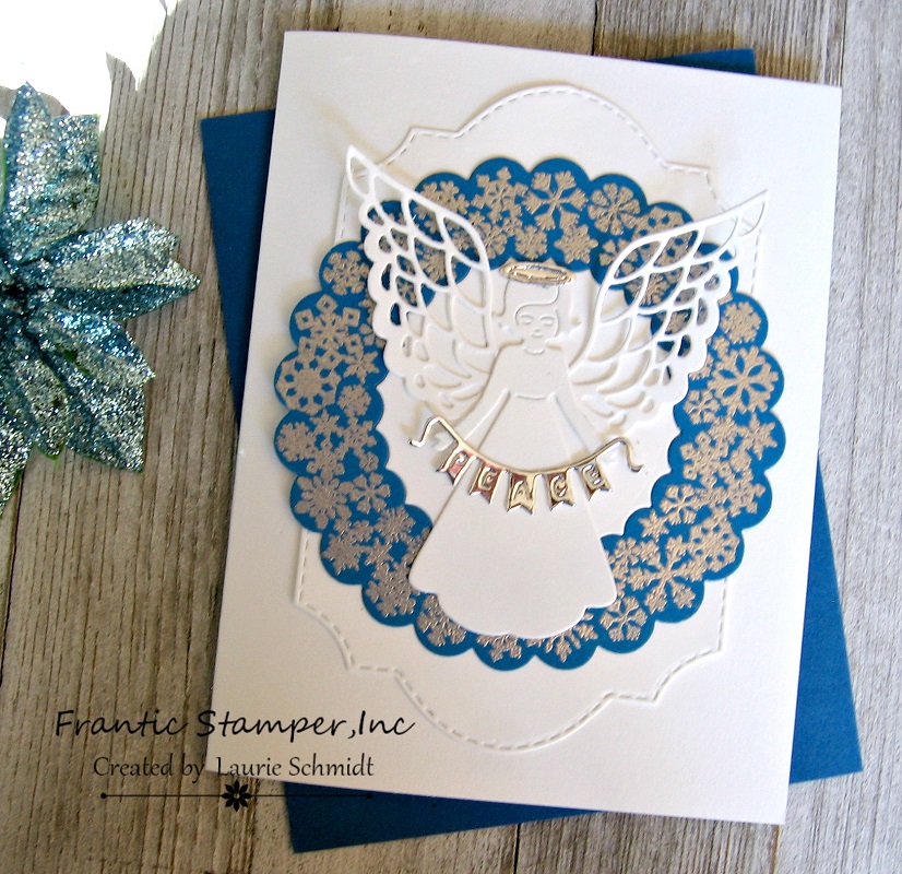 Snowflake Wreath - Christmas Frantic Stamper Clear Stamp