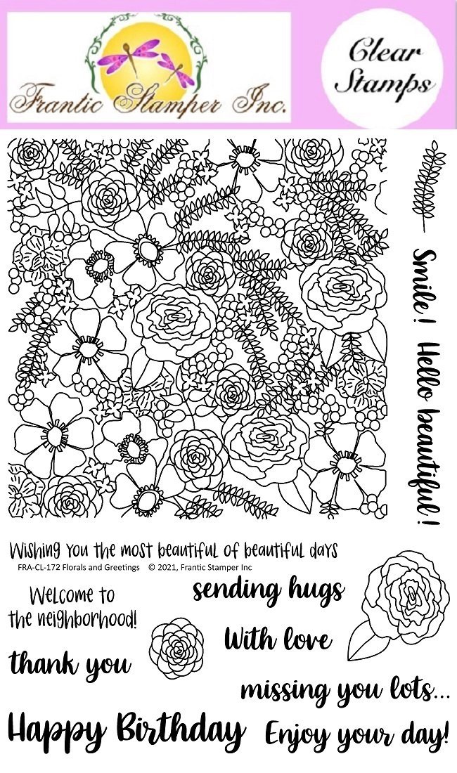 Florals And Greetings - Clear Stamp Set