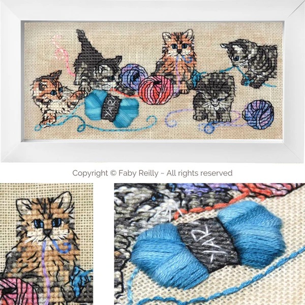 Kittens & Yarn - Cross Stitch Pattern