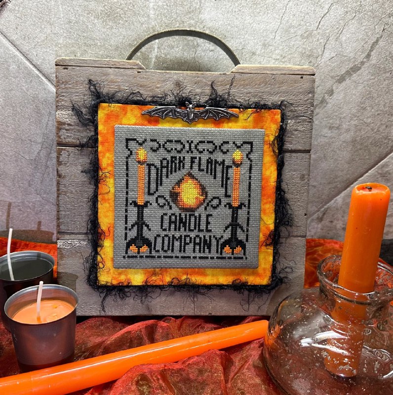 Dark Flame Candle Company - Cross Stitch Pattern
