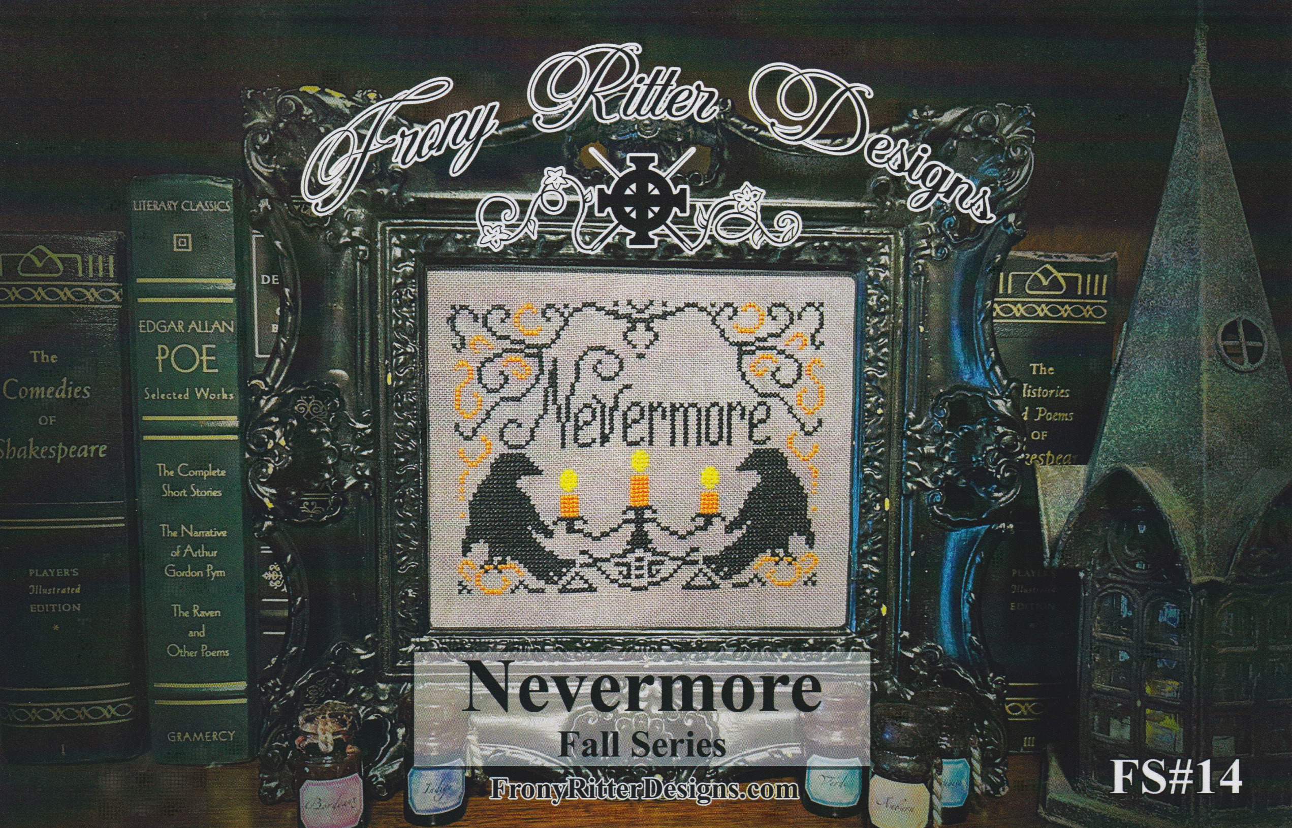 Nevermore - Halloween Cross Stitch Pattern
