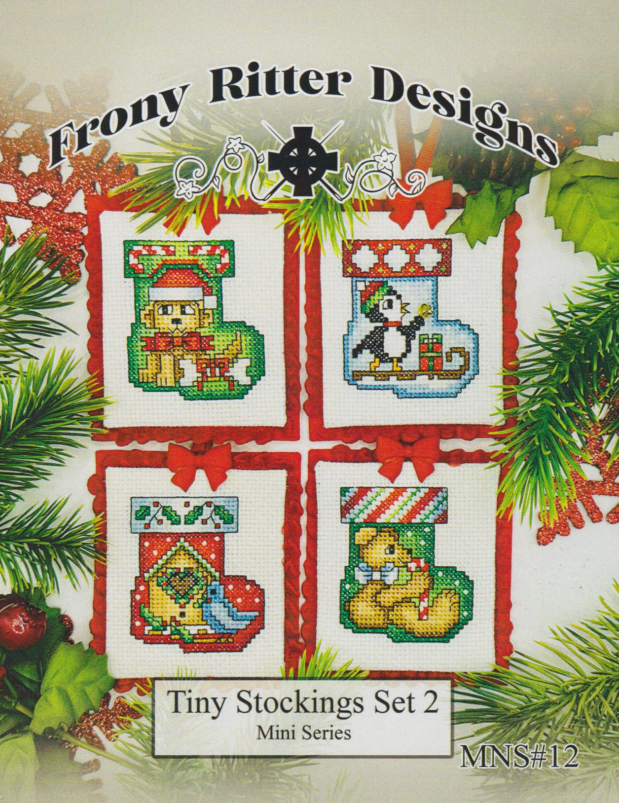 Tiny Stockings #2 - Christmas Ornament Cross Stitch Pattern