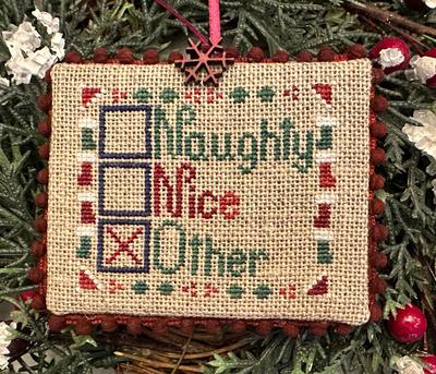 Naughty, Nice - Christmas Cross Stitch Pattern