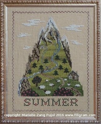 Summer Mountain - Cross Stitch Pattern
