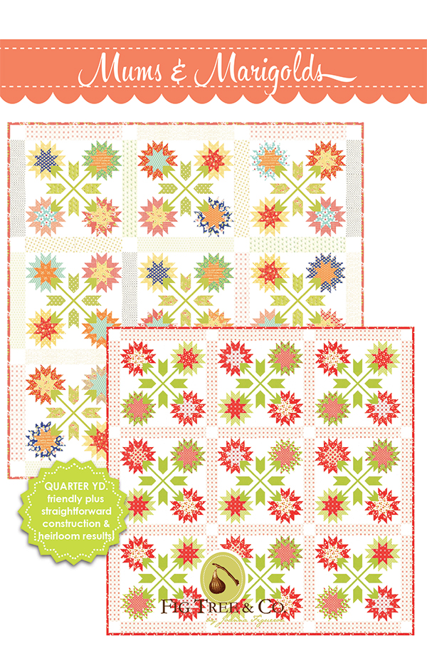 Mums And Marigolds - Quilt Pattern