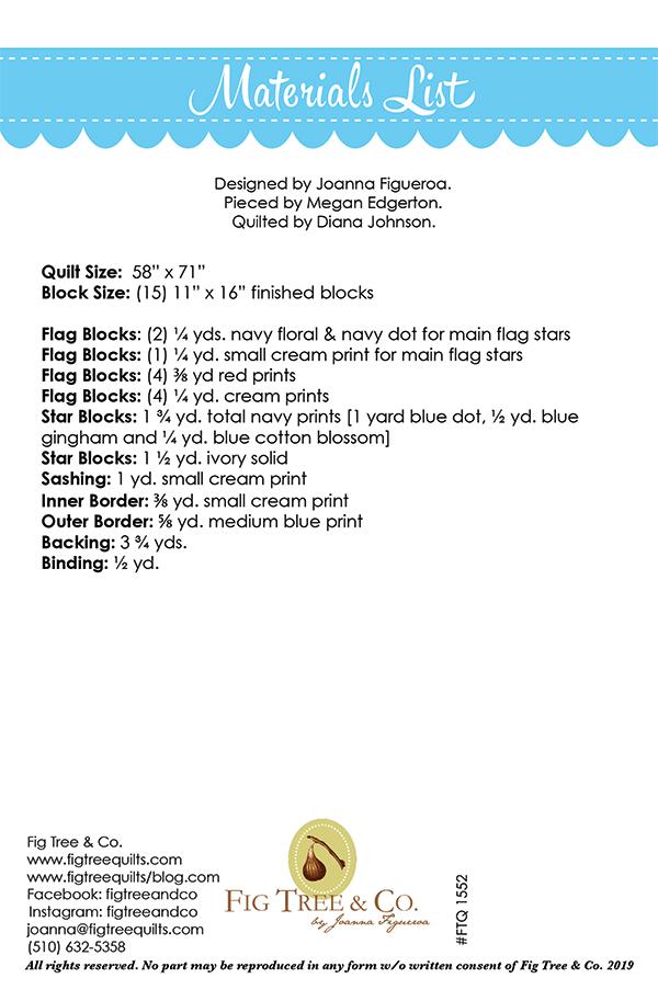 Stars and Stripes Forever - Quilt Pattern