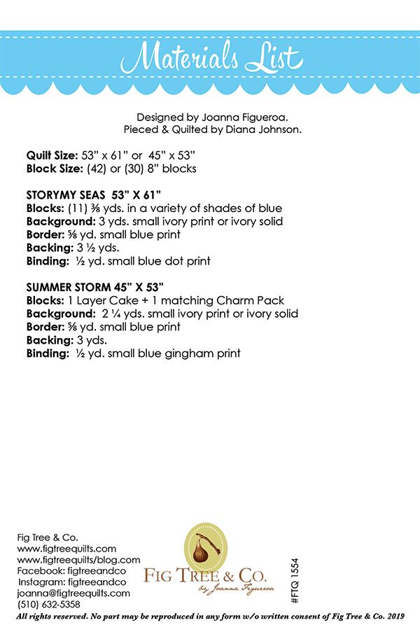 Stormy Sea - Quilt Pattern