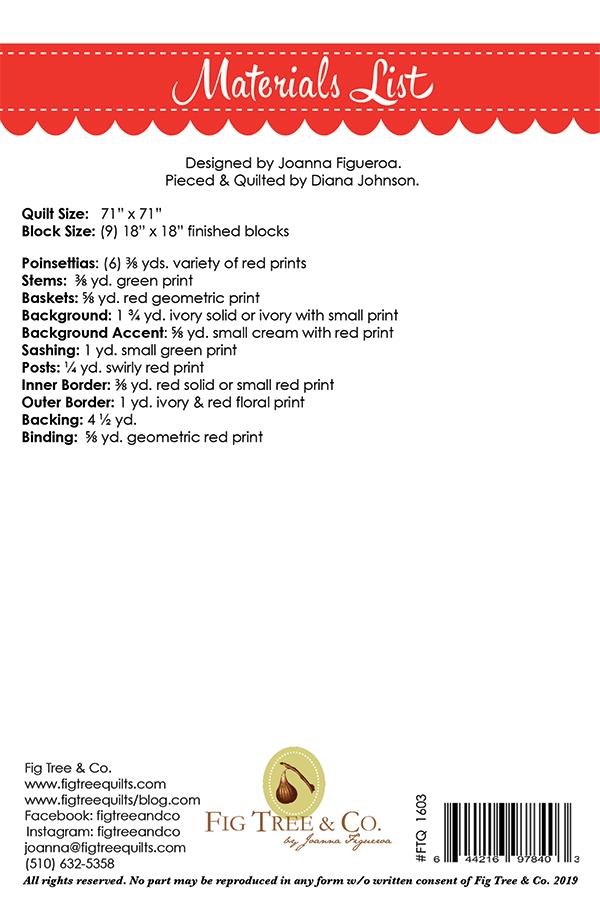 Poinsettias - Quilt Pattern
