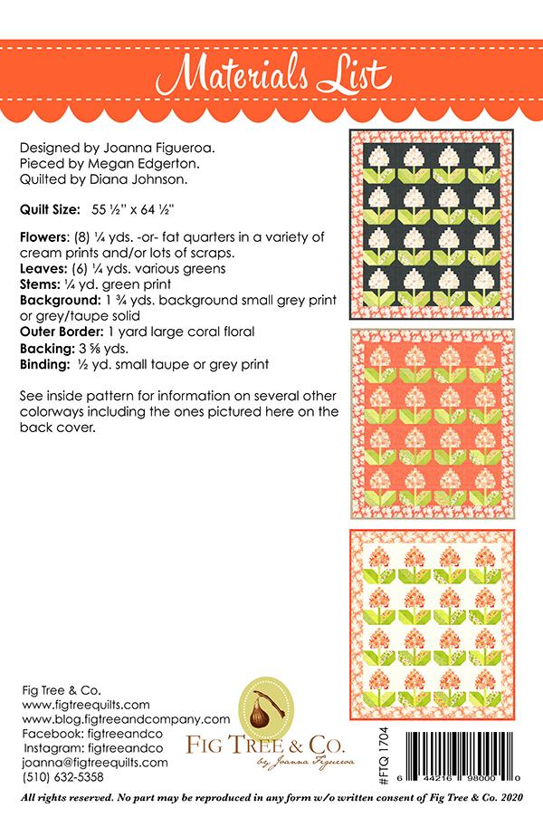 Hydrangeas - Quilt Pattern