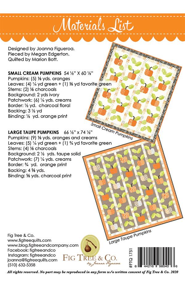 Pumpkin Farm - Quilt Pattern