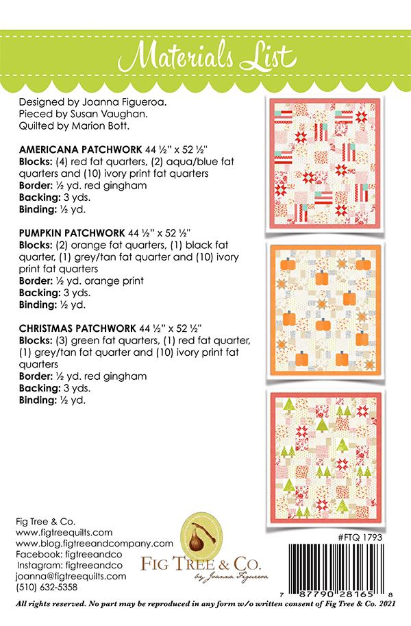 Seasonal Patchwork - Quilt Pattern