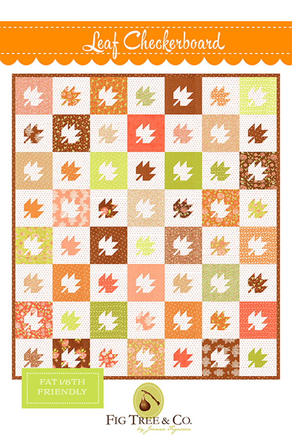 Leaf Checkerboard - Quilt Pattern