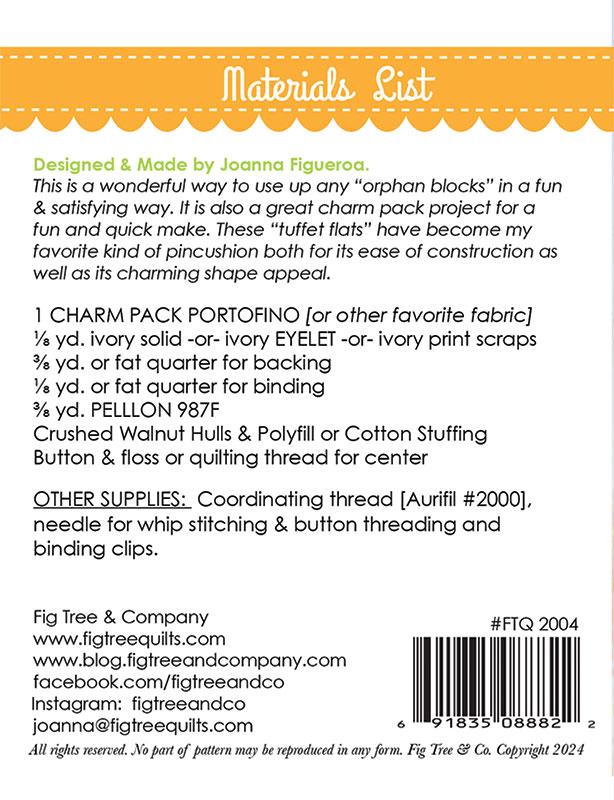 Tuffet Flats - Sewing Pattern