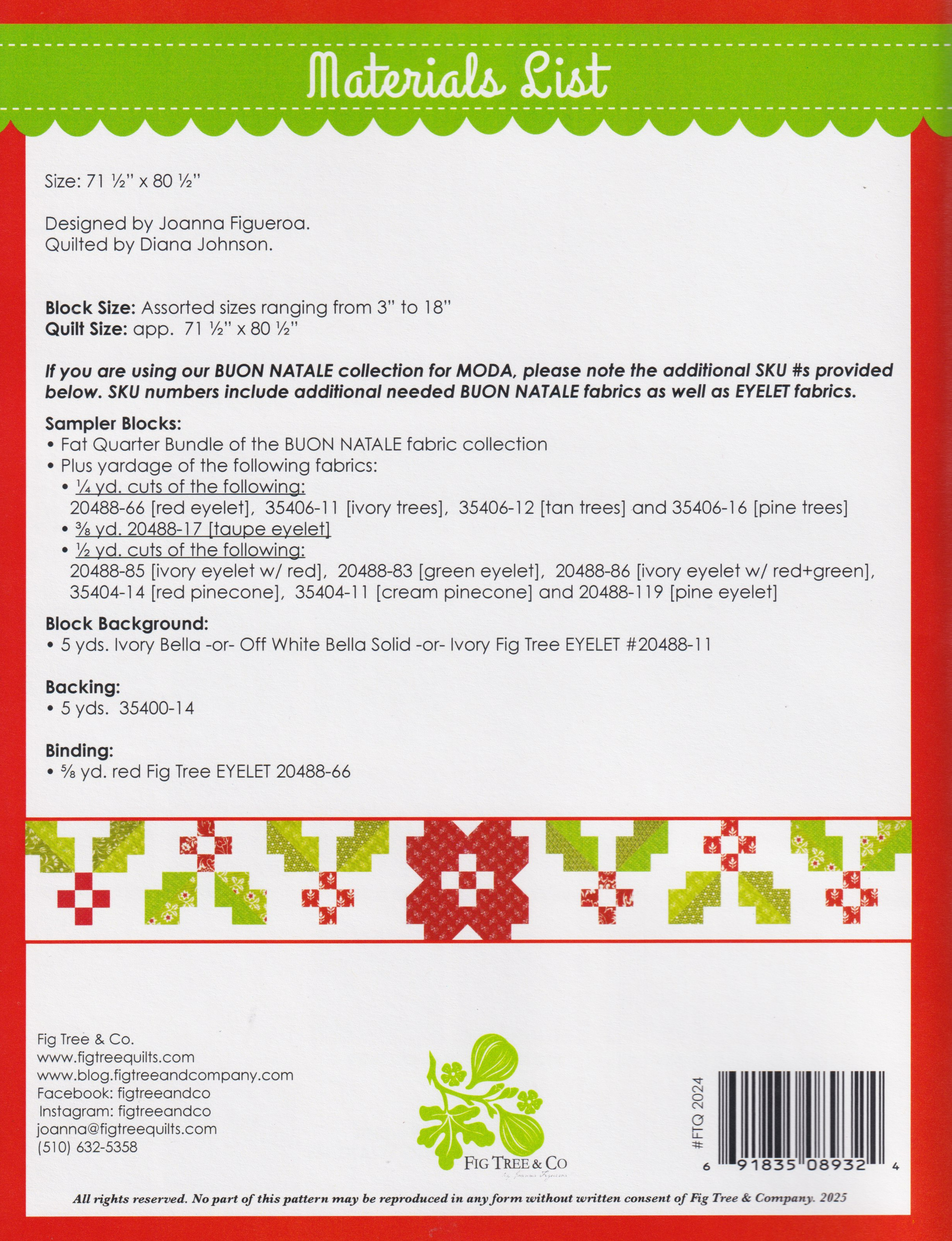 Twas the Night Before BOM - Quilt Pattern