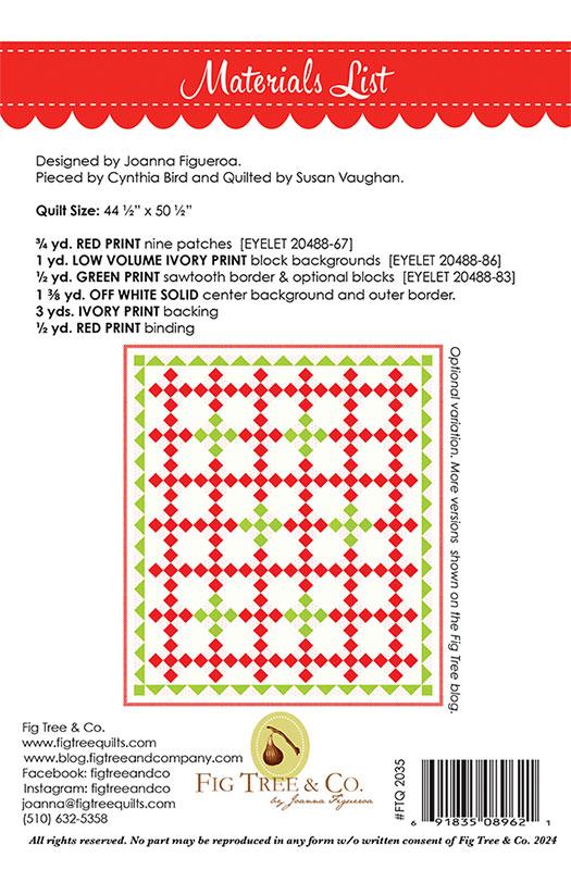 Pomegranate & Pine - Quilt Pattern