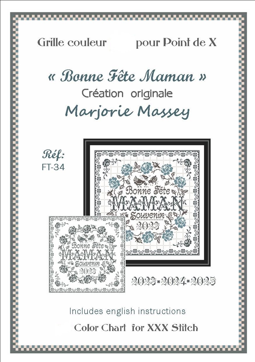 Bonne Fete Maman - Cross Stitch Pattern
