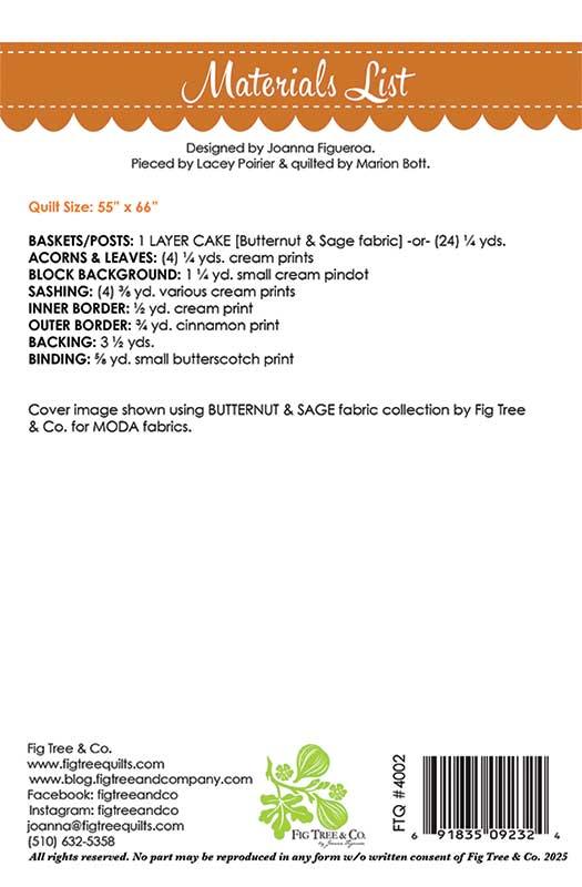 Gathering Baskets - Quilt Pattern