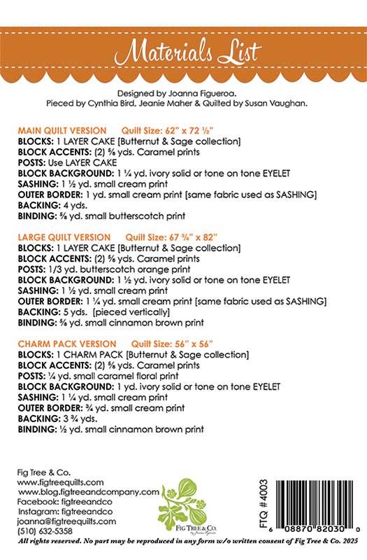 Plough & Harvest - Quilt Pattern