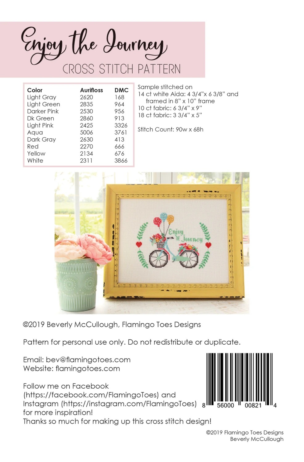 Enjoy the Journey - Cross Stitch Pattern
