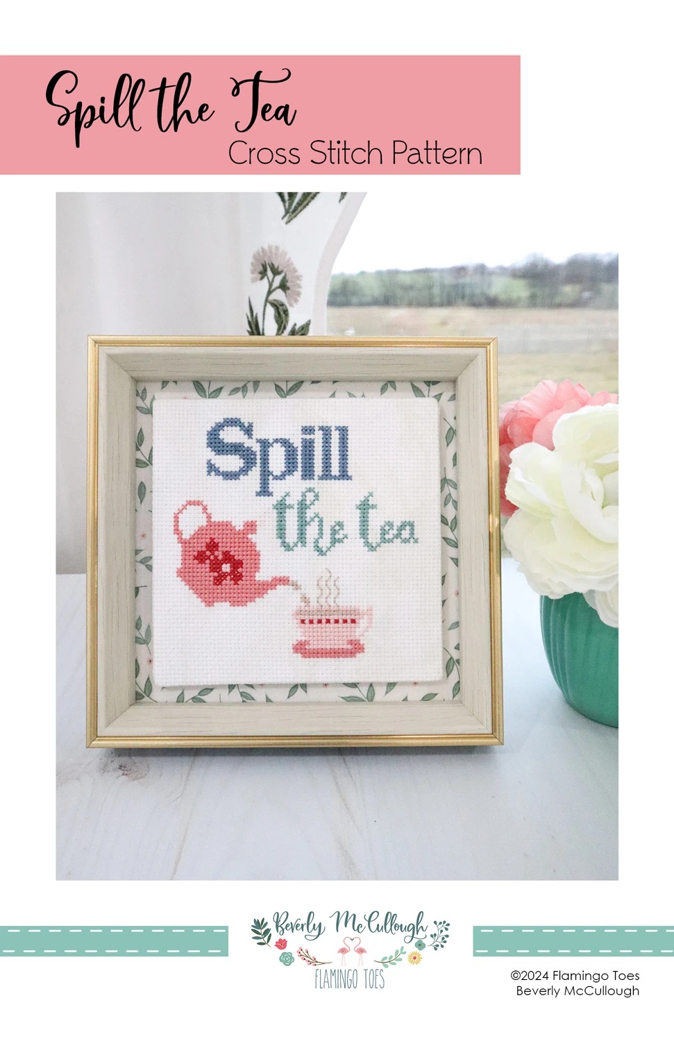 Spill the Tea - Cross Stitch Pattern